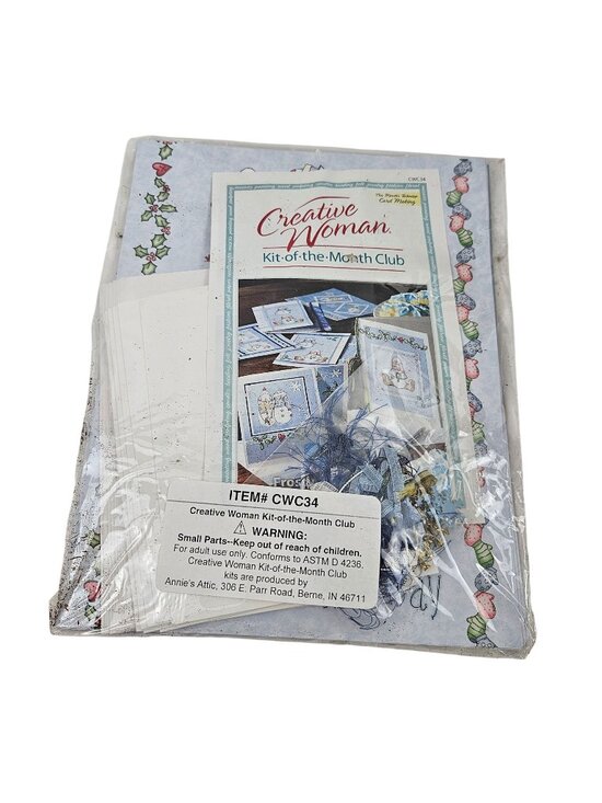 Annie's Attic Other - Creative Woman Kit of the Month Club CW 34 Snowman Card Making Annie's Attic NEW